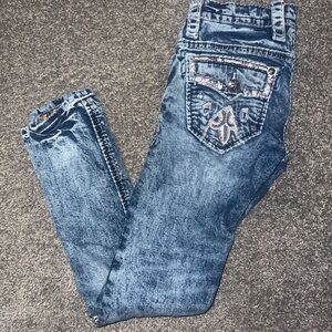 Rock Revival Blue Skinny Jeans for Women